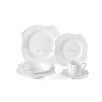 Special shape super white soup plates dinnerware